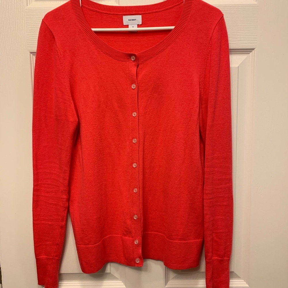 Old Navy Pink Lightweight Long-Sleeve Cardigan
